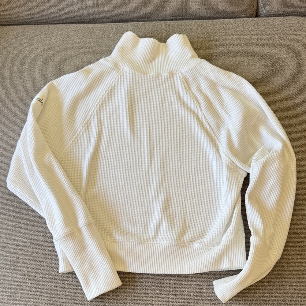 ALO Yoga Cream Cowl Neck Sweater